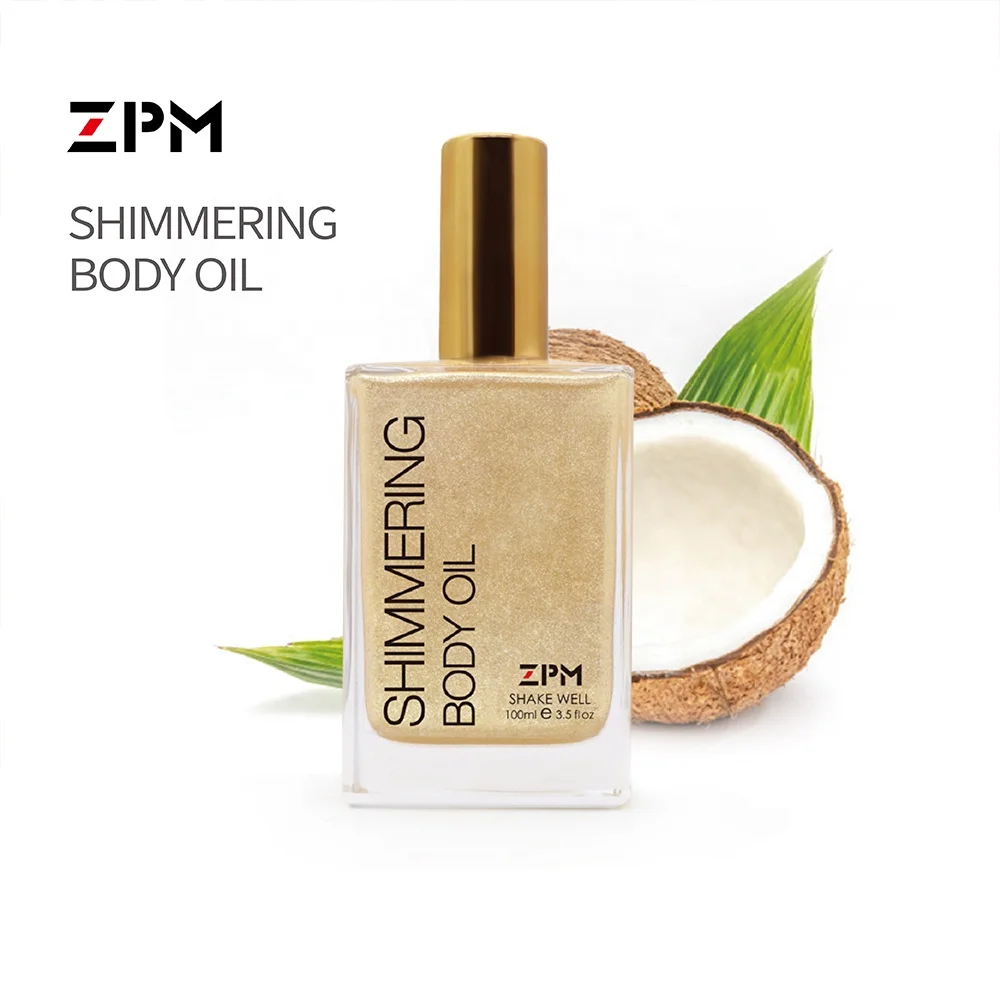 

herbal customize private label shimmering body oil for body, Champagne