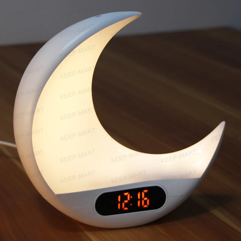 

Wake Up Light Sunrise/Sunset Simulation Alarm Clock, White color
