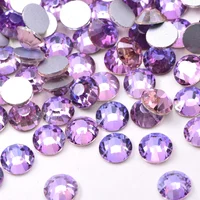 

New Color Air Gold Line Rose Glass Strass Air Violet Flatback Non Hot Fix Silk Light Bikini Strass for Nail Art Decoration