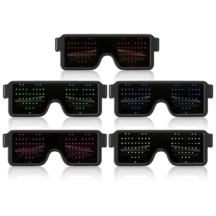 
Recharged Glow Light led party glasses flashing display led luminous glasses for happy new year 