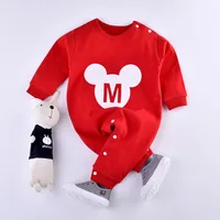 

Newborn Wholesale 100% cotton comfortable jumpsuit baby pajamas children cartoon animal romper