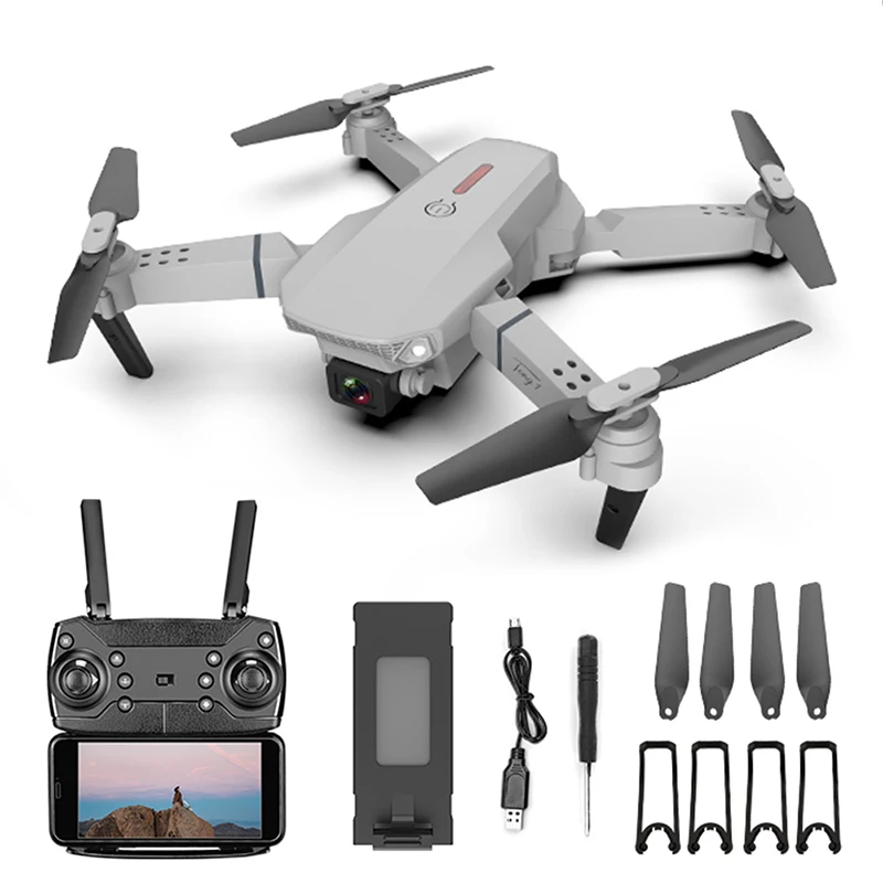 

New style Dual 4K and Wide-Angle High Hold Mode Mini E88 drone quadcopter