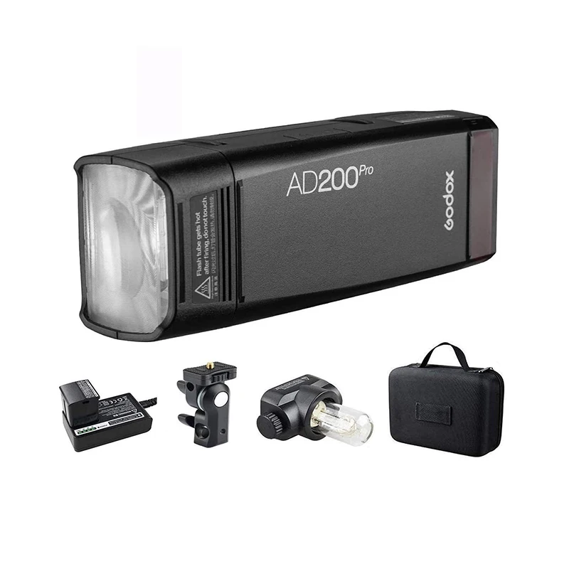 

Godox AD200pro 200Ws 2.4G TTL Studio Strobe Flash 1/8000 HSS Outdoor photography Pocket Flash Light with 2900mAh Lithium Battery