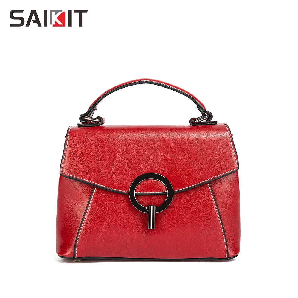 

Retro 2021 bolsos Oil wax cowhide leather ladies bags tote bags crossbody women Handbags