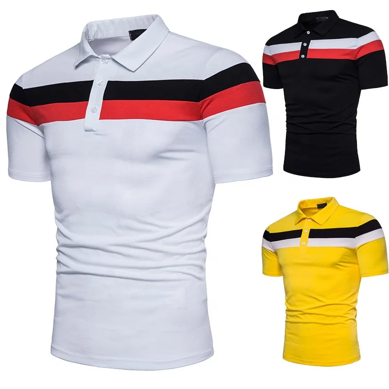 

Fashion Collocation Men's Fold-down Collar Short Sleeve Polo Shirt Men