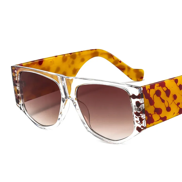 

New trend painted pattern printed large Frame Sunglasses oversized luxury sunglasses, Mix color or custom colors