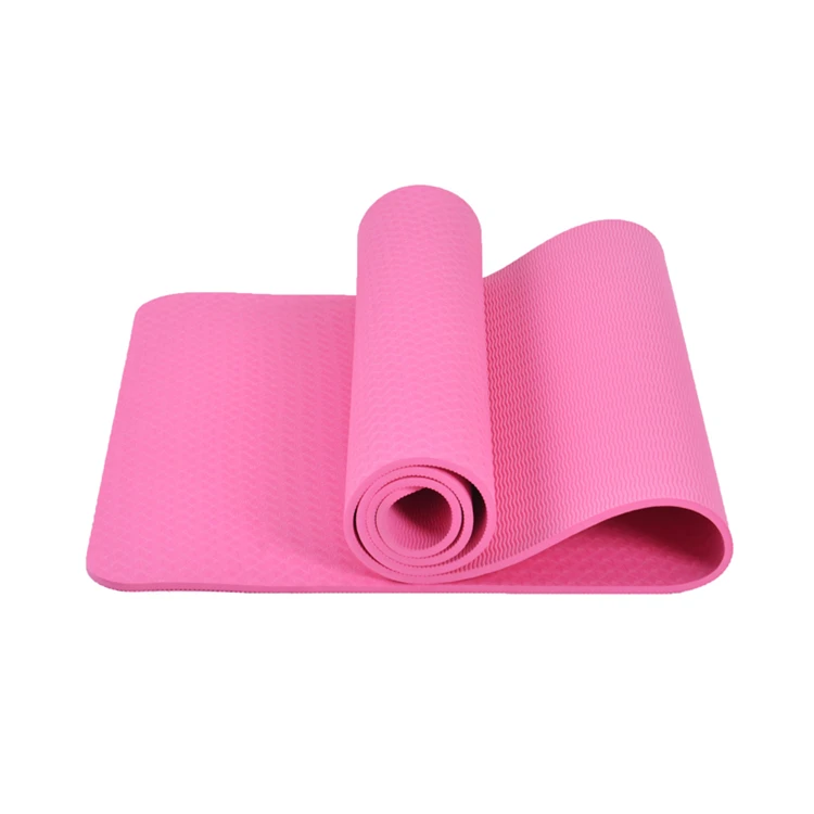 

China Supplier Cheap Anti Skid Tpe Yoga Fitness Mat, Blue/purple/black/green/pink/violet