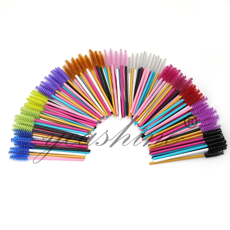 

Manufacturer solid handle bendable eyelash brush special mascara brush one-off brushes