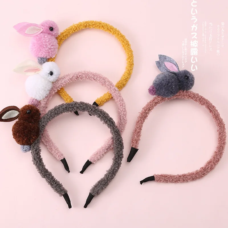 Handmade Animal Cartoon Headband Plush Rabbit Cute Unique Headdress ...