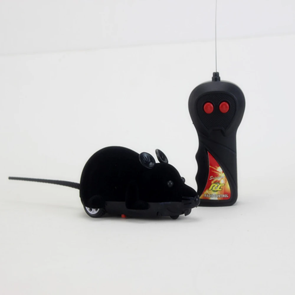 

Unique Interact Electronic Squeeky False Mouse Hunt Mice Cat Pet Toy, Black, gray, brown, white