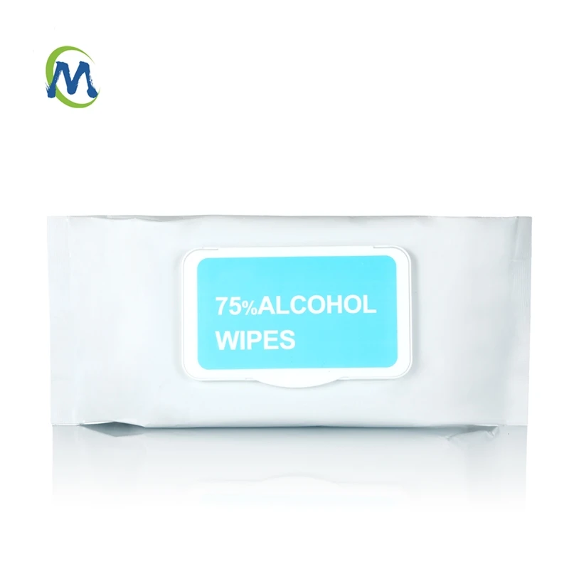 

OEM Private Label 70% 75% Alcohol Anti-bacterial Non Woven Wet Wipes