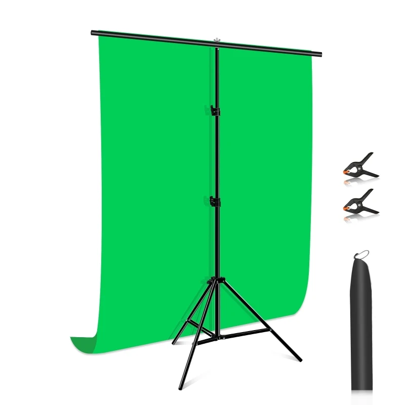 

For Photography PULUZ 1x2m T-Shape Backdrop Crossbar Bracket Kit with Stand & Clips Photo Studio Background
