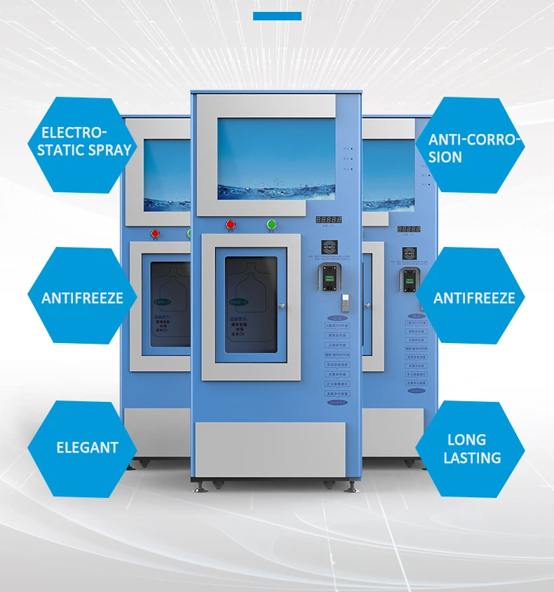 Coin Operated Ro Reverse Osmosis Vending Machines For Sale Purified