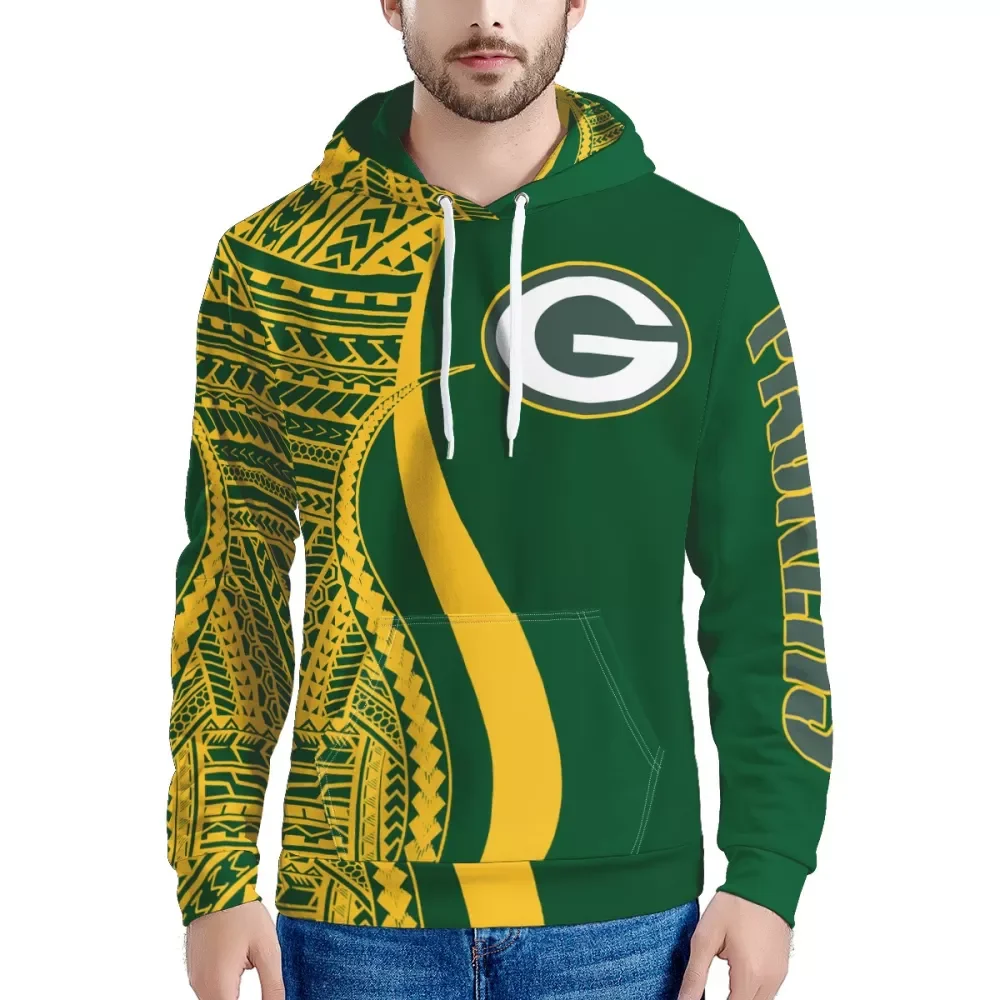 

Drop Shipping Polynesian Samoa Tribal Printed Clothing Custom Man Hoodies NFL American Football Team Oversize Hooded Sweater, Customized color