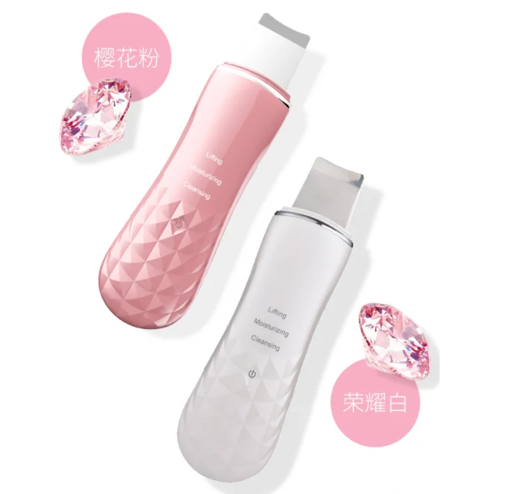 

Dual sonic sheet micro-vibration clean and transparent pores ultrasonic skin scrubber, Black pink white