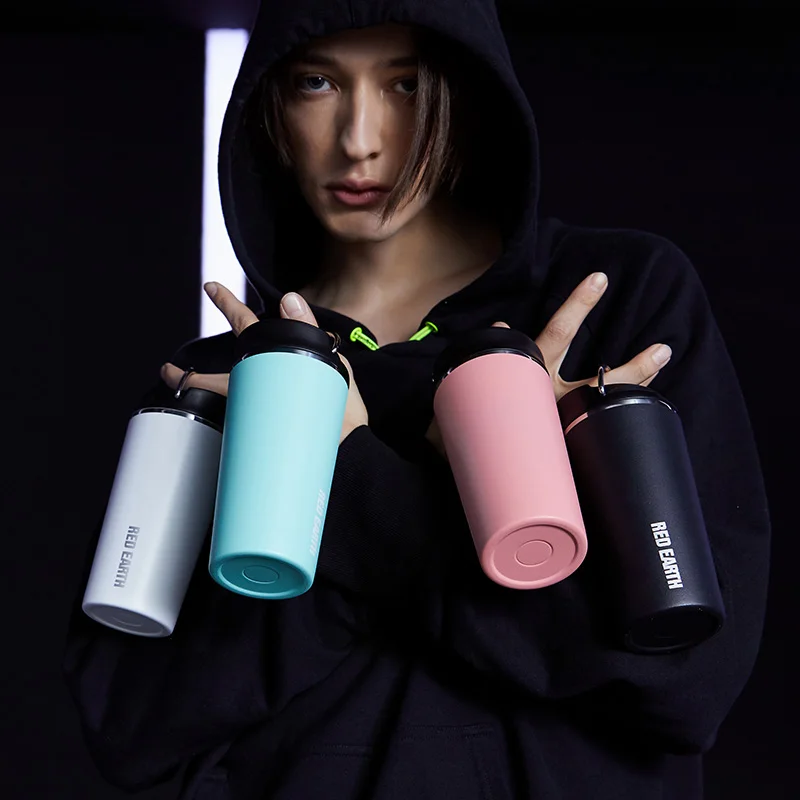 

GiNT 480ML Fashion Design Portable SUS316 Double Wall Insulation Cold Coffee Tumbler Cup for Latte Coffee, Customized colors acceptable