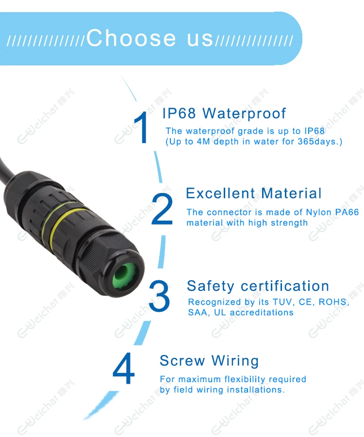 The Advantages Of IP68 Waterproof Connector