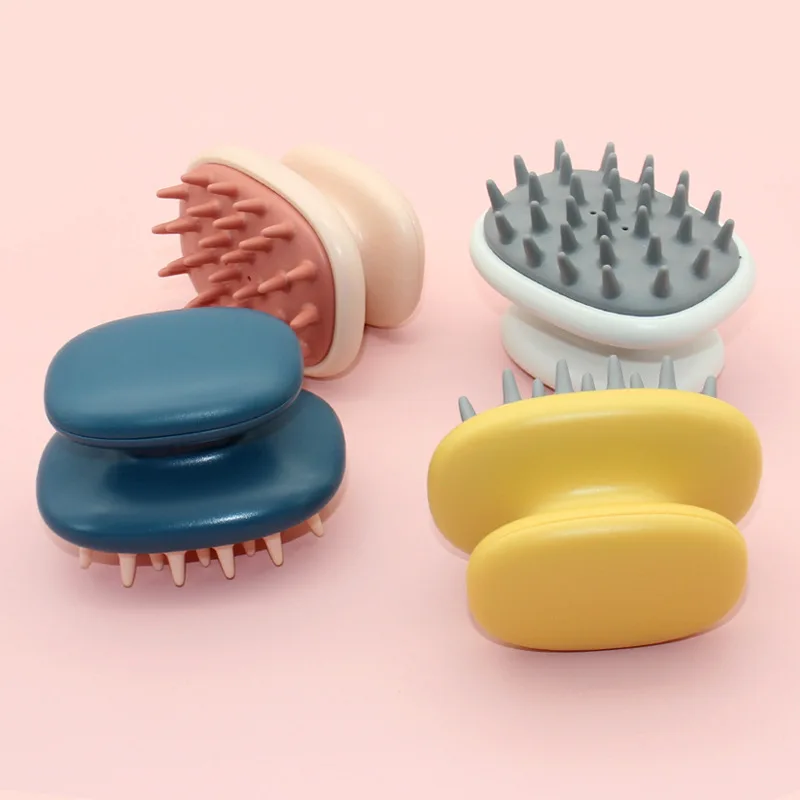 

Customized Logo Factory Direct Hair Brush Scalp Massage Private Label Salon Silicone Shampoo Brush, Blue/pink/white/yellow