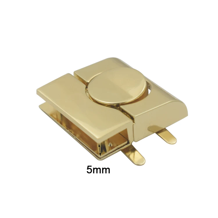 时尚麻花袋五金方形推装饰锁 - buy push lock for handbags,locks