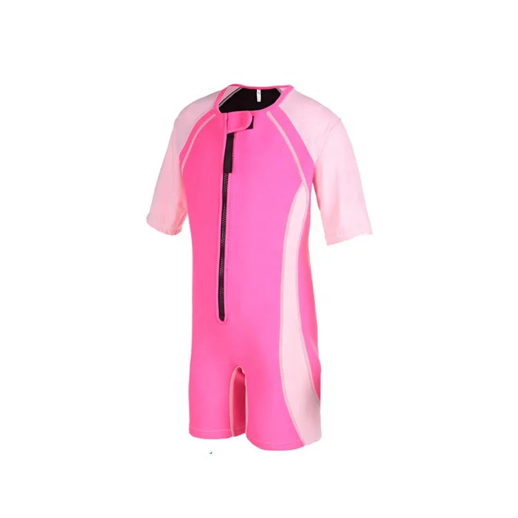 

Wetsuit Kids Shorties Children Swimwear Boy's Diving Suits Toddler and Youth underwater swimming SBR SCR CR, Blue and pink