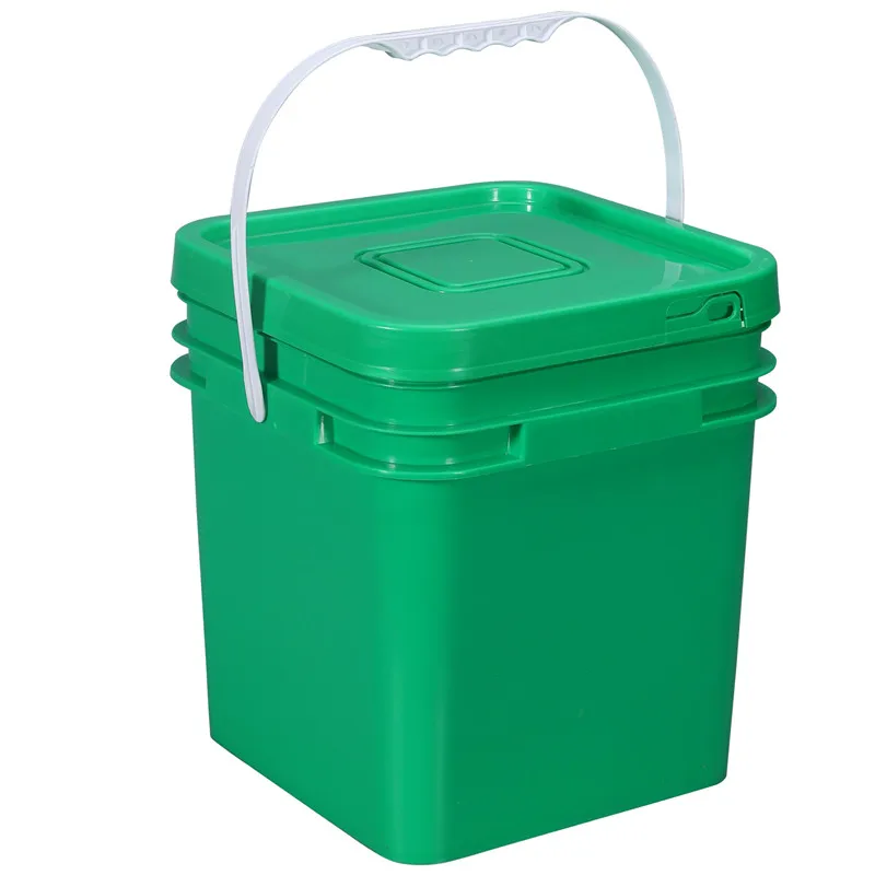 

Hot Sale 5 Liter Plastic Square Bucket PP Food Grade Buckets With Lids Customized Printing And Logo