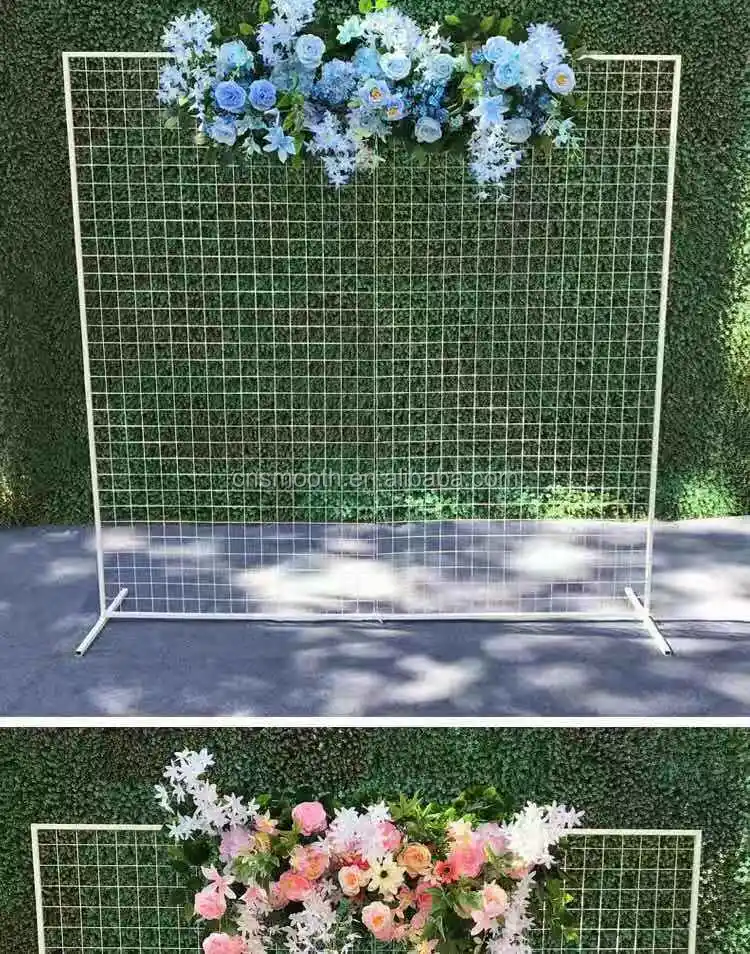A Wow Wedding Square Mesh Backdrops Wire Ware Wall For Wedding Decor