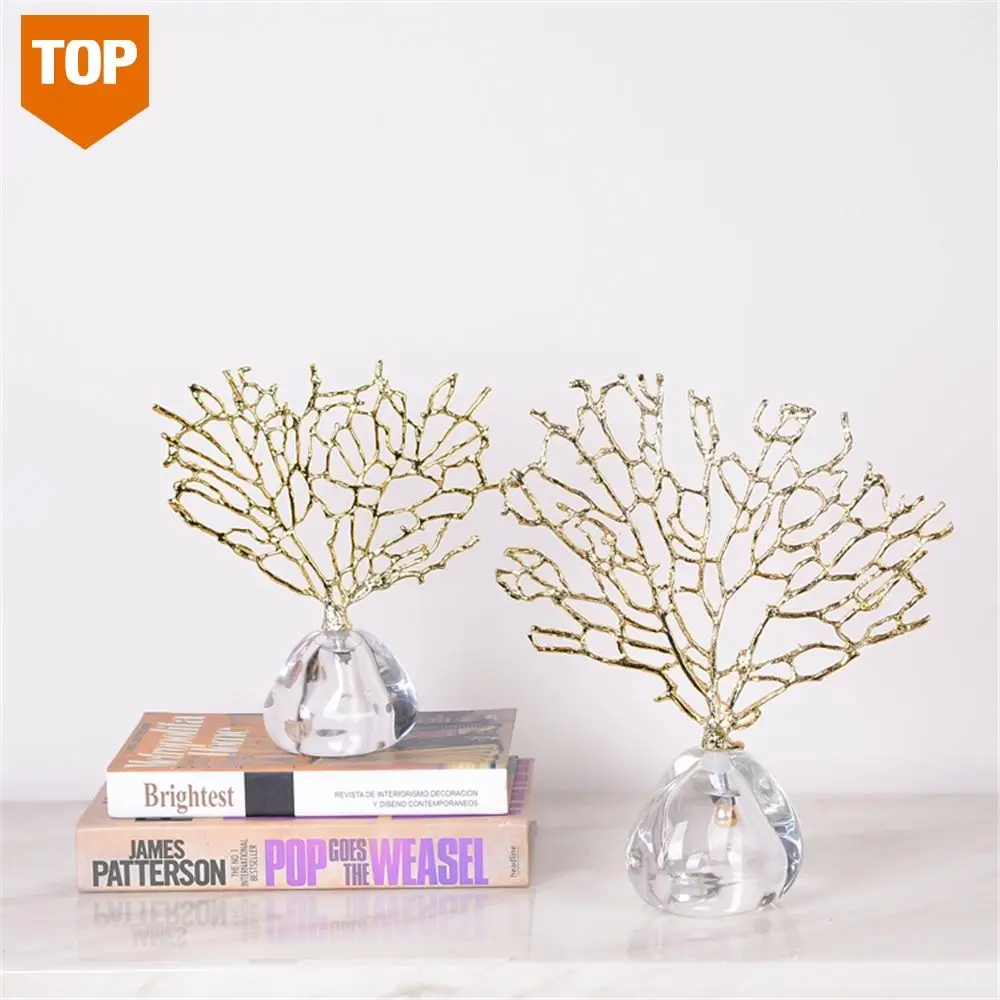 

2021 New INTERIOR HOME DECORATIONS ITEMS SULPTURE TABLE OBJECTS HOME ACCENTS HANDCRAFT METAL CORAL SCULPTURE OTHER HOME DEOCR