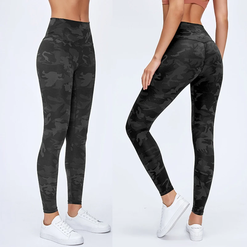 

2022 New tie dye & print lulu align print high waist hip lifting 80/20 Nylon/Spandex brushed hairy sanded Yoga Fitness Leggings