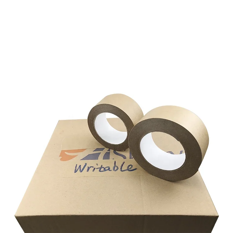 
Biodegradable Printed Paper Tape Kraft Self Adhesive Tape Packaging Kraft 
