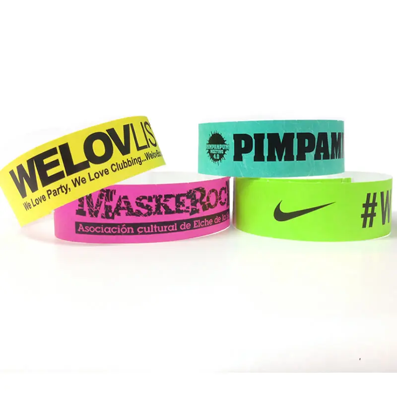 Wholesale Printable Festival Bracelets Hypak Paper Wristband Event Pape