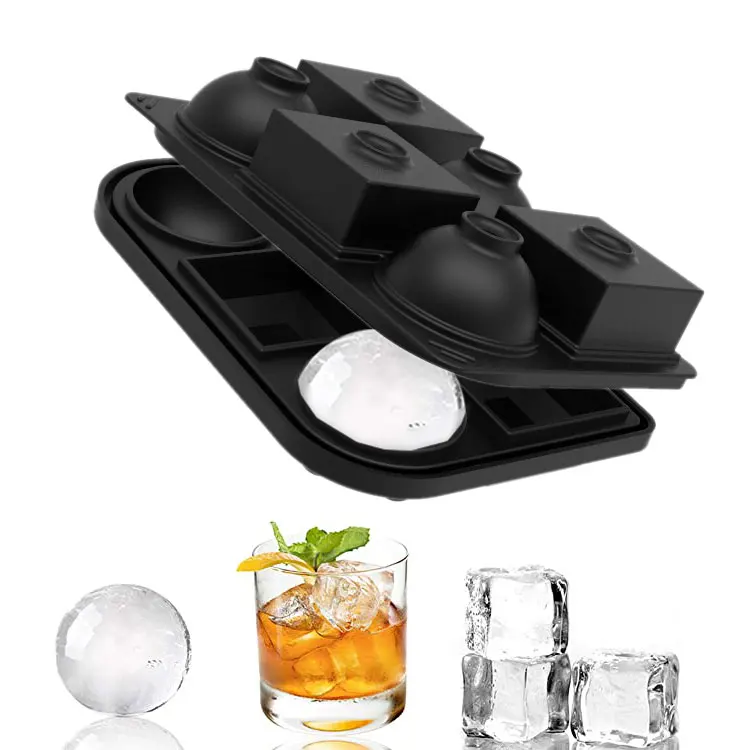 

Reusable Ice Cubes Molds Silicone Ice Cube Tray Maker Whiskey Party Bar Tools kitchen accessories ice mold pallet, All colors from pantone