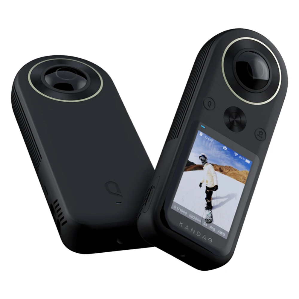 

KanDao QooCam 8K 360 Camera Pocket VR Camera 120fps 30MP Panorama Photo 2.4 Touchscreen 360-degree Live Streaming