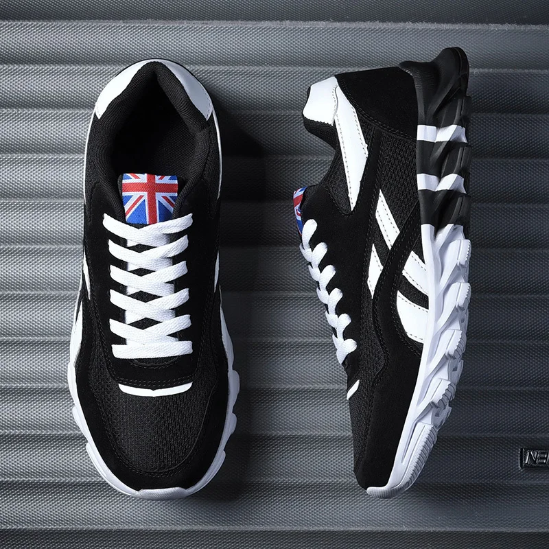 

Sports Shoes Men Running Shoes Autumn PU leather Blade Sneakers High Quality Outdoor Light Breathable Sport Athletic Male