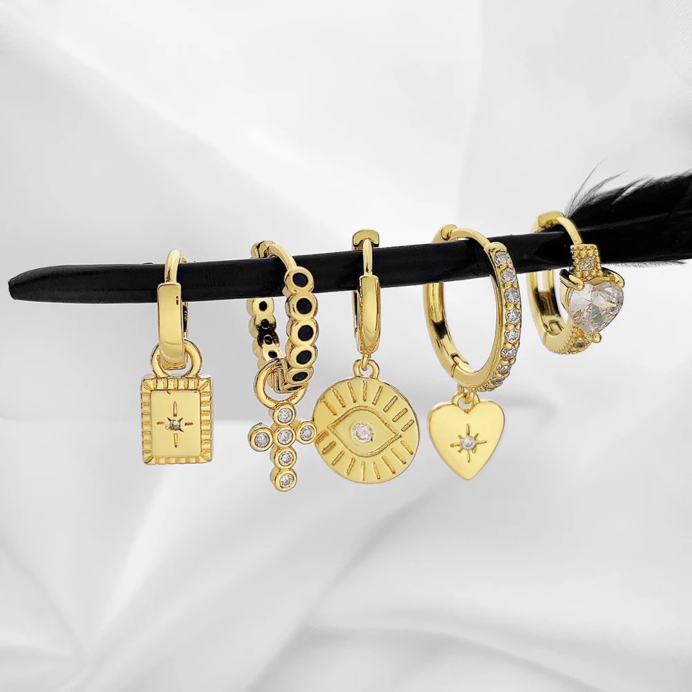 

Gold Hoop Earrings Cross Earings For Women 2021