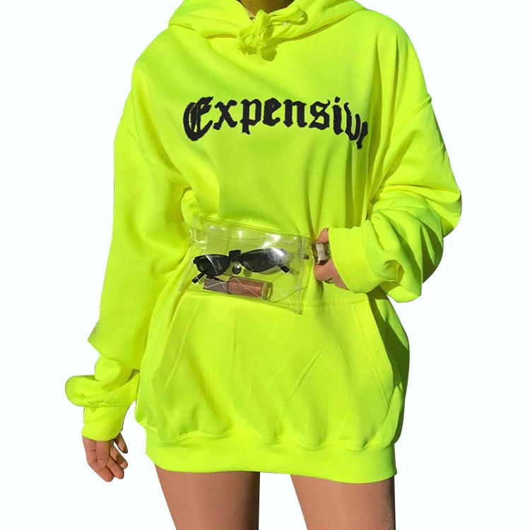 

Streetwear Hoodies Dress Sweatshirt Oversized Long Distressed Wholesale women hoodie clothes vendors