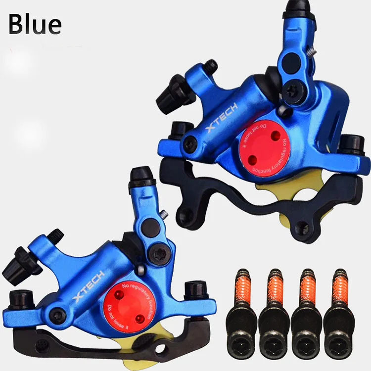 

ZOOM HB-100 Electric Scooter Oil Disc Brake Caliper MTB Bicycle Hydraulic Disc Brake Sets, Red/black/blue/purple