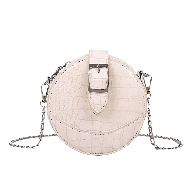 

2021 Purse New Popular New Trendy Fashion Messenger Chain Small Round Shoulder Bag Lady Handbag For Woman