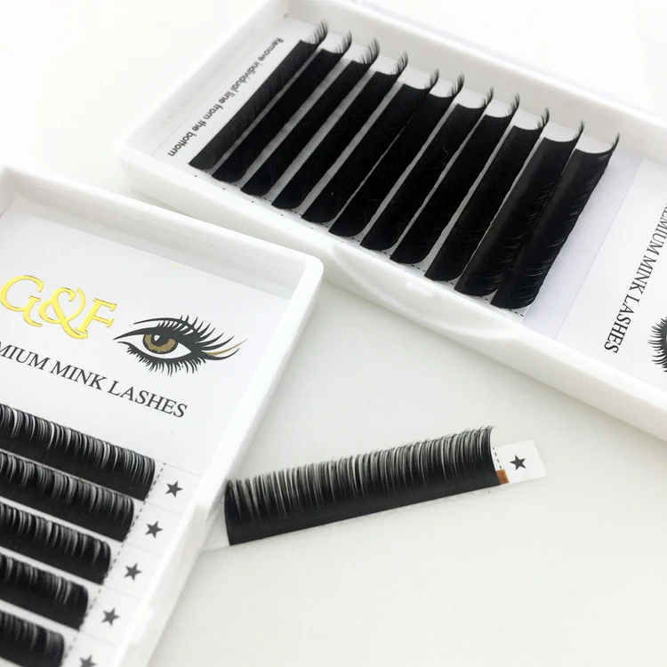 

0.03/0.05/0.07/0.10/0.12/0.15/0.18/0.20/0.25mm J/B/C/D individual eyelash extensions private label mink lashes factory