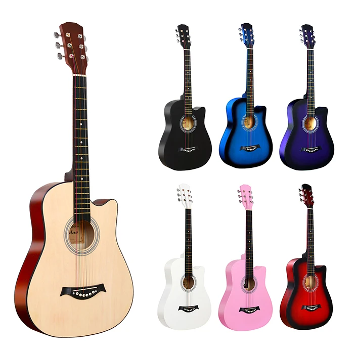 

China Guitar Factory Acoustic Guitar Manufacture, Colorful