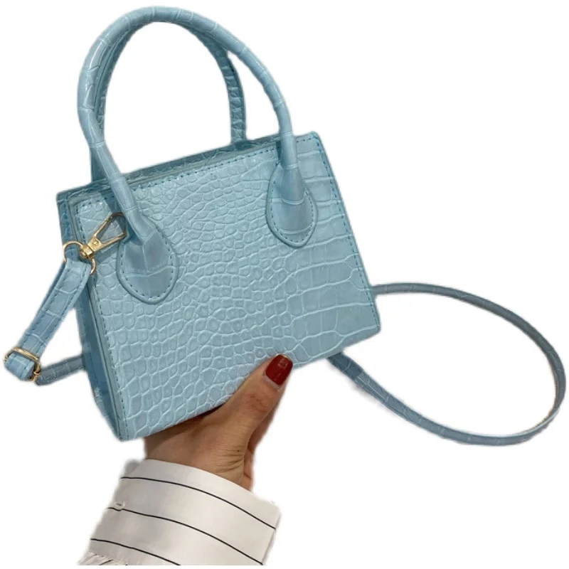

2021 fashion lady messenger bag crocodile pattern female mini shoulder bag Korean designer girl handbag