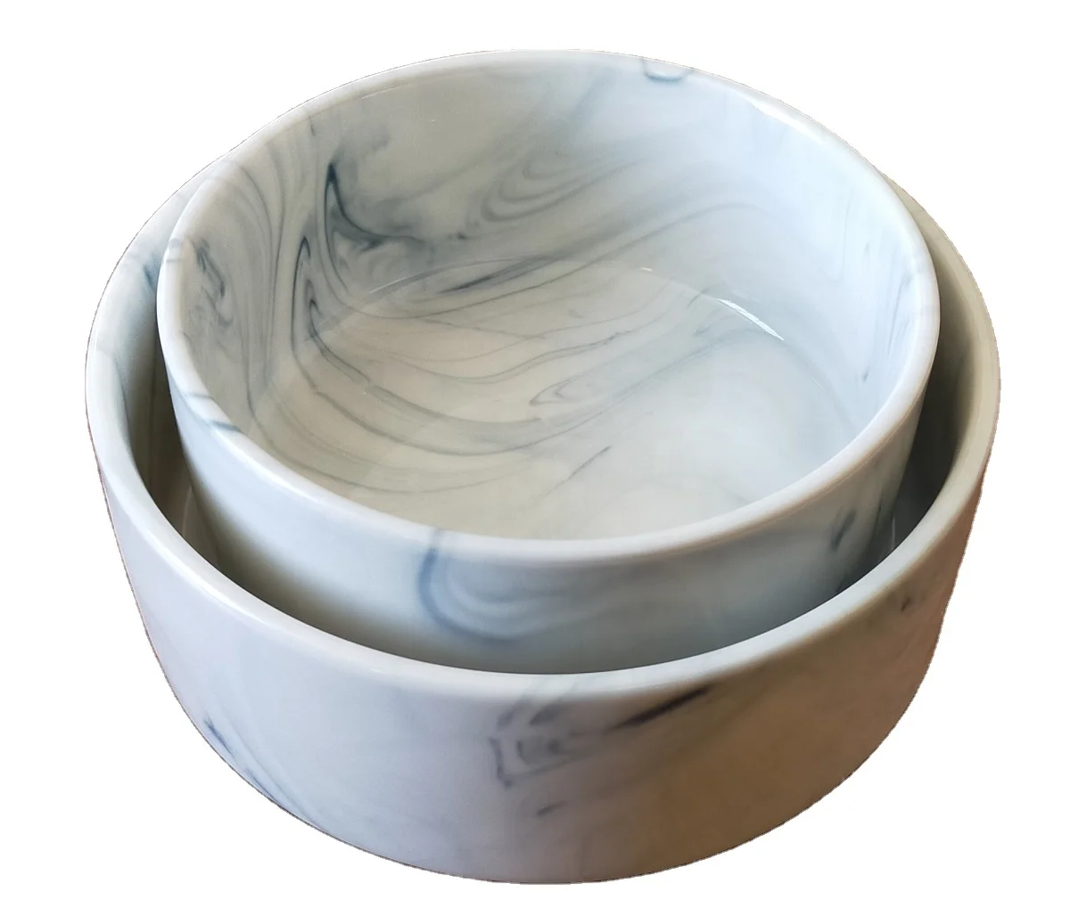 

MOQ 1 pc retail korean style 5" / 5.5" color marble stone effect pink marble blue ceramic rice soup bowl