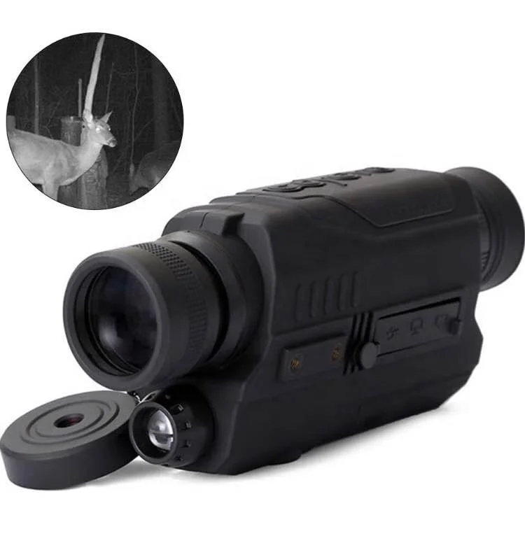 

Hunting Night Vision Sight Scopes Infrared Illuminator Dark Vision Zoom Monocular Telescope for Outdoor Waterproof, Black, camouflage