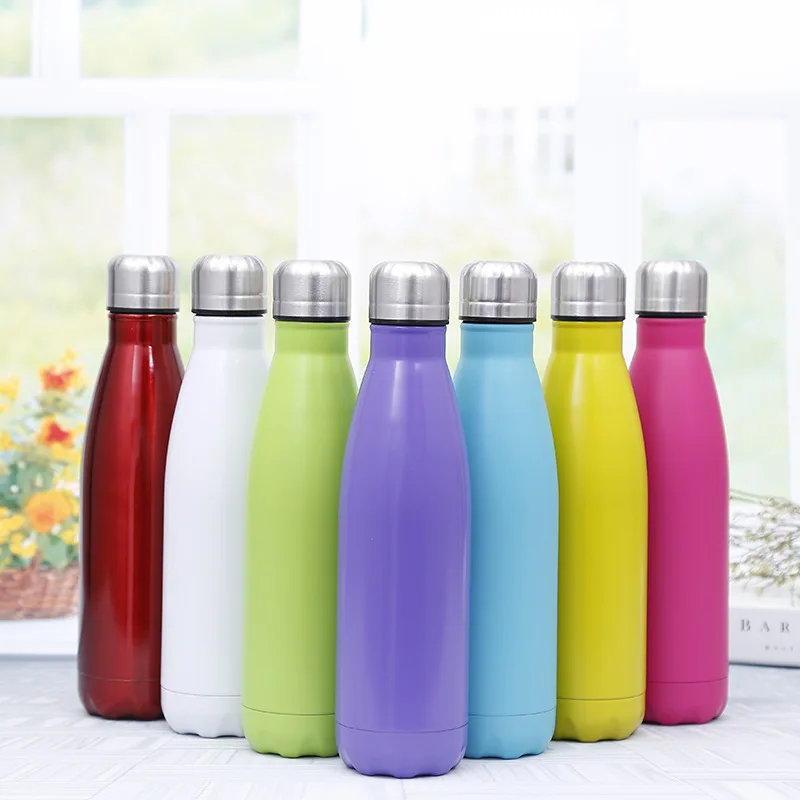 

Feiyou bpa free 17oz cola shaped stainless steel vacuum water bottle custom logo vacuum double walled Insulated thermos, Customized color