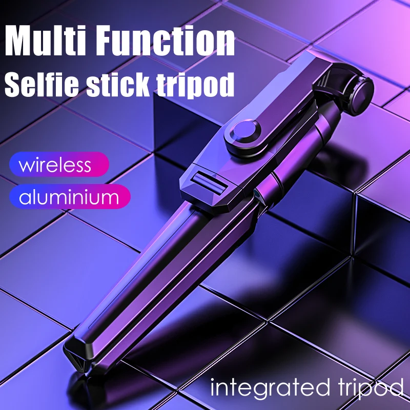 

Novelty Products Selfie Stick Tripod With Wireless Remote Rechargeable, Balck