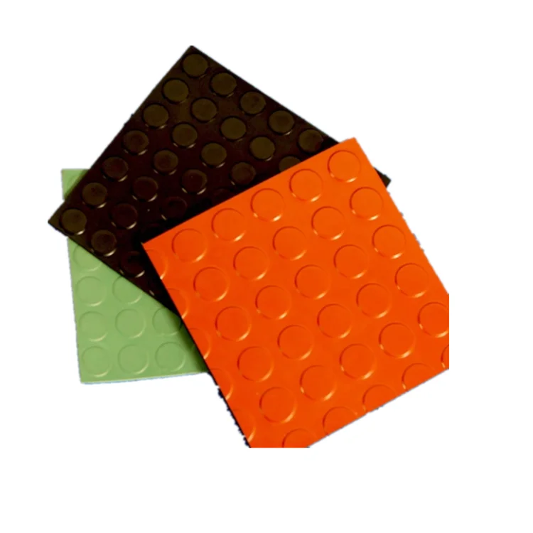 Antiabrasive Round Dot Coin Grip Round Stud Rubber Flooring Sheet Mat