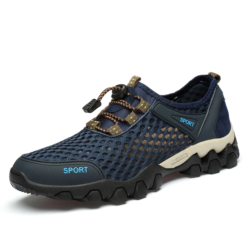 

Manufacturer Customized Non-Slip Solid Platform Hiking Shoes Mesh Breathable Travel Shoes