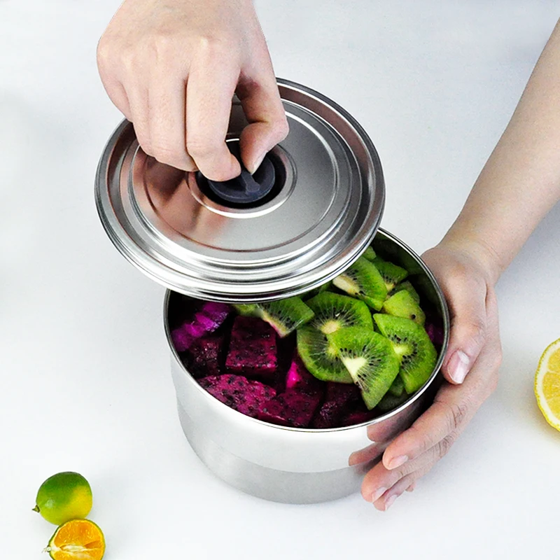 

Stainless Steel fresh keeping Container non leakage Kitchen Food storage box wholesale