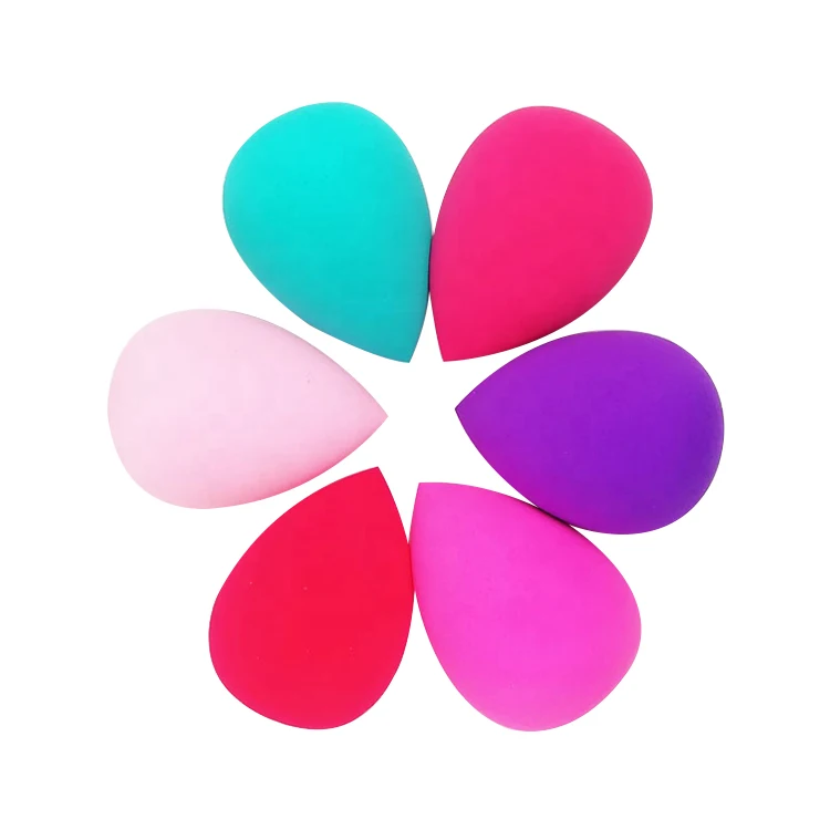 

5 Pcs/Set Foundation Multi Color Makeup Sponge Latex Free Applicator Sponge For Powder Cream, Different colors