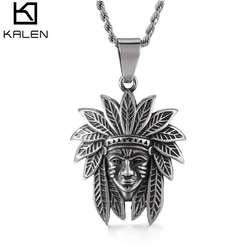 

KALEN Lndians Stainless Steel Fashion Pendant For Men