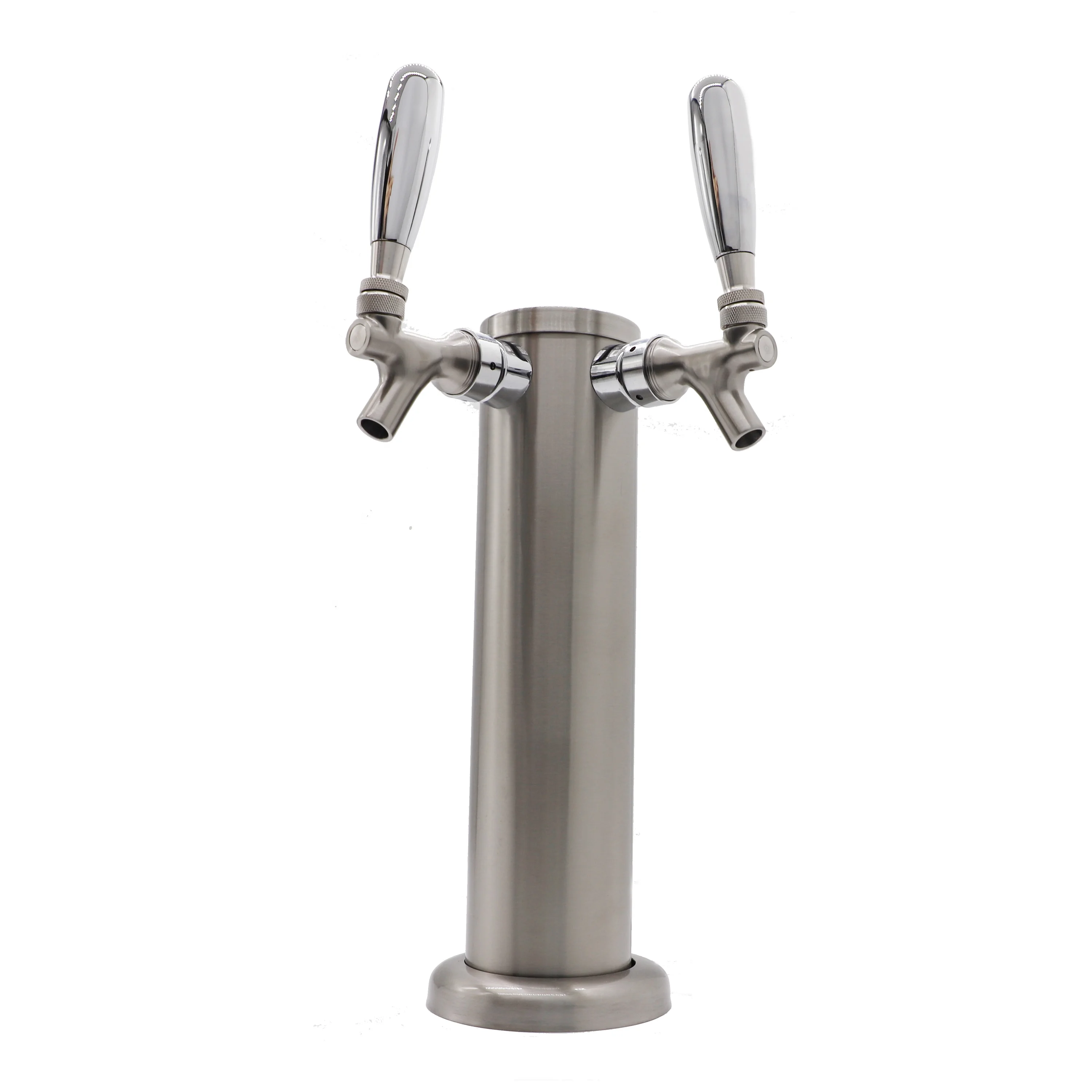 

Stainless Steel Brushed Finishing Double Faucet Tower in drink dispenser